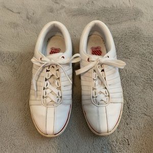 K-Swiss Cardell  II white/red tennis shoes